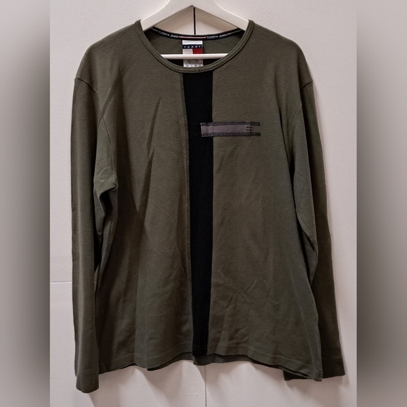 Tommy Hilfiger Other - Tommy Hilfiger Tommy Jeans Mens Vintage T-Shirt Tee 90s Long Sleeve HQ Cotton XL